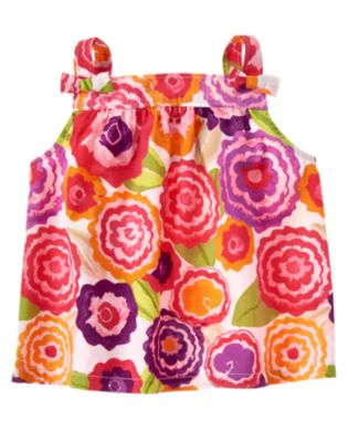 Bow Floral Swing Top