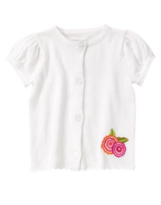 Flower Embroidered Cardigan