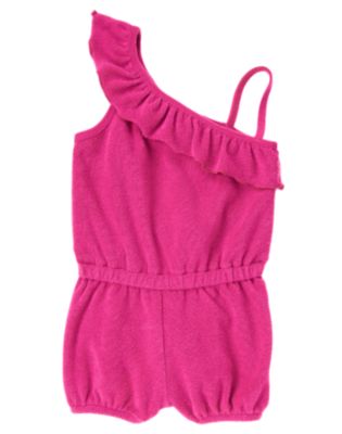 Ruffle Terry Swim Cover-Up
