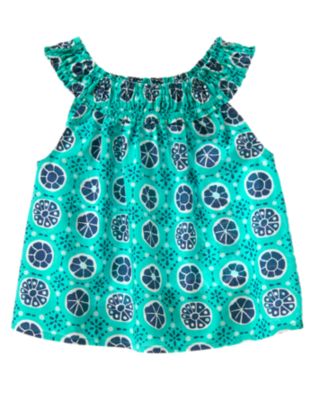 Tile Print Swing Top