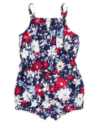 Smocked Flower Romper