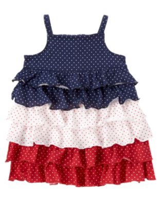 Dot Tiered Knit Dress
