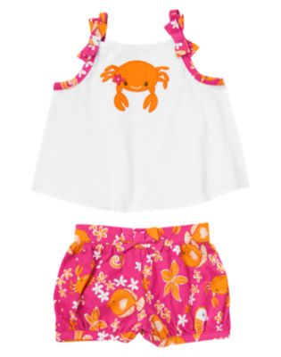 Flower Crab Two-Piece Set
