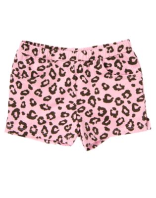 Leopard Print Knit Short