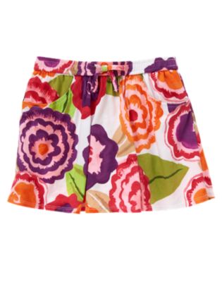 Floral Knit Skort
