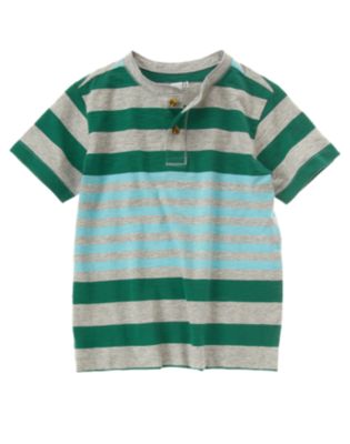 Stripe Henley Tee