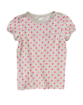 Button Puff Sleeve Tee