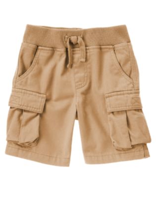 Ribbed Waist Cargo Short