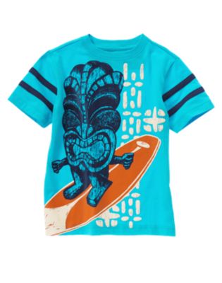 Tiki Surfer Stripe Tee