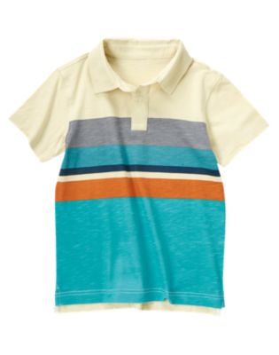 Stripe Graphic Polo Shirt