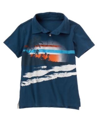 Island Graphic Polo Shirt