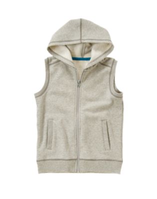 Zip Hooded Fleece Vest