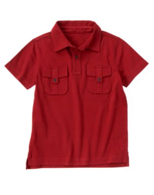 Button Pocket Polo Shirt