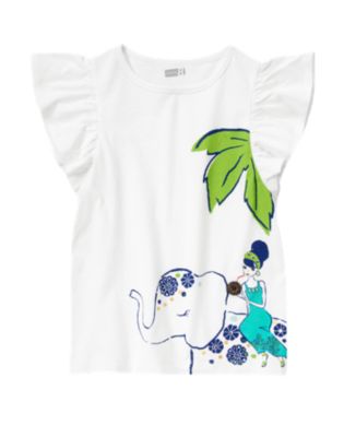 Gem Elephant Flutter Top