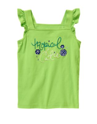 Gem Tropical Cutie Ruffle Tank