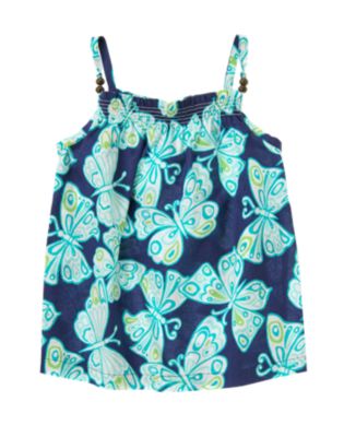 Beaded Strap Butterfly Top