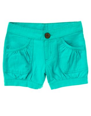 Shirred Dobby Short