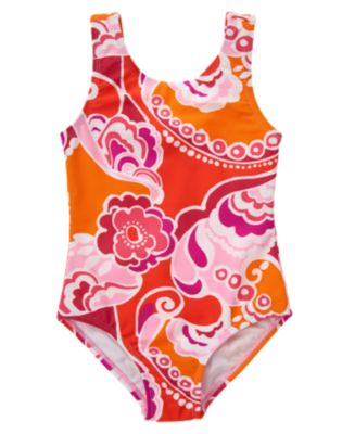 Tropical Swirl One-Piece Swimsuit