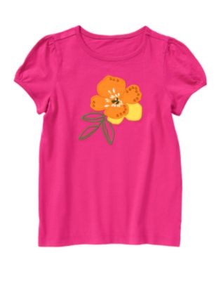 Sequin Flower Graphic Tee