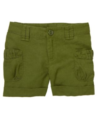 Linen Blend Cuffed Short