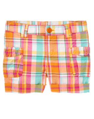 Plaid Cuffed Short
