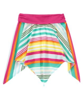 Stripe Handkerchief Skirt