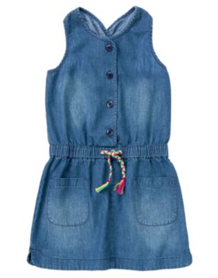 Chambray Racerback Dress