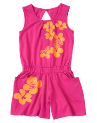 Flower Graphic Romper