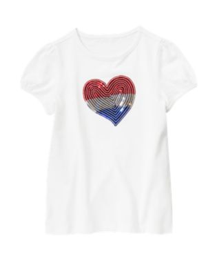 Sequin Heart Tee