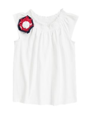 Flower Smocked Tee