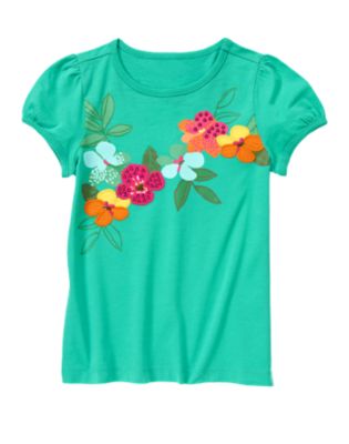 Sequin Flower Tee