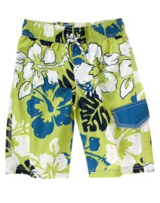 Hibiscus Floral Swim Trunk