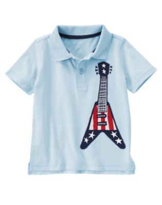 Flag Guitar Polo Shirt