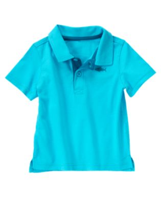 Shark Embroidered Polo Shirt
