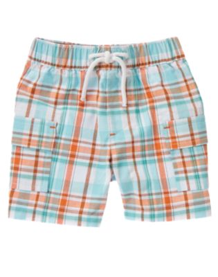 Plaid Cargo Short
