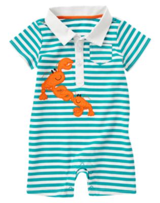 Lobster Stripe Polo One-Piece