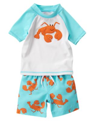 Lobster Rash Guard Set