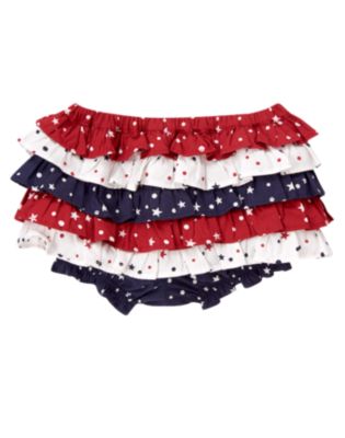 Star Dot Ruffle Short