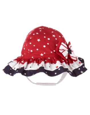Star Dot Ruffle Sunhat
