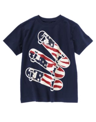 Flag Skateboard Tee