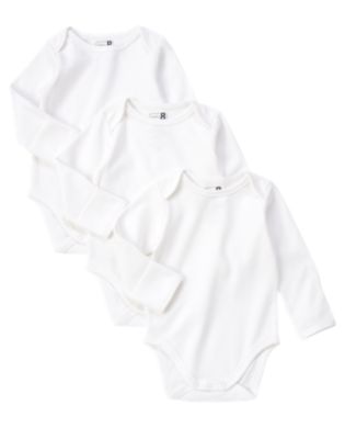 Mitten Long Sleeve Bodysuit 3-Pack