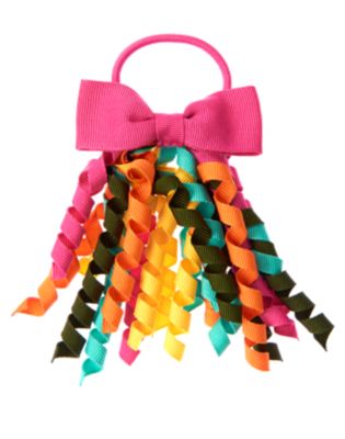Curly Bow Ponyholder
