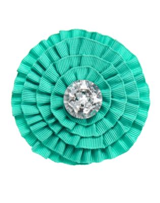 Gem Ribbon Flower Barrette