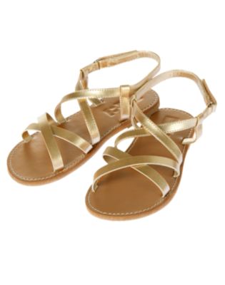 Metallic Strappy Sandal