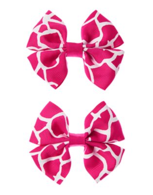 Giraffe Bow Barrette 2-Pack