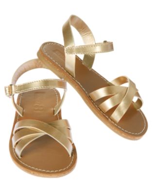 Metallic Strappy Sandal