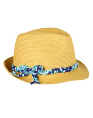 Braided Trim Straw Fedora