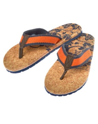 Tropical Faux Cork Flip Flop
