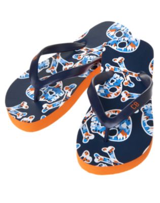 Skull & Crossbones Flip Flop