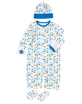 Fish Convertible Gown 3-Piece Set